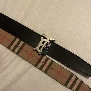 Men’s Burberry belt size 34/85 (I wore it as a women’s) Reversible Check TB Belt in Dark birch brown - Women  main image 4